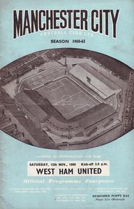 Manchester City v West Ham United 1960/61